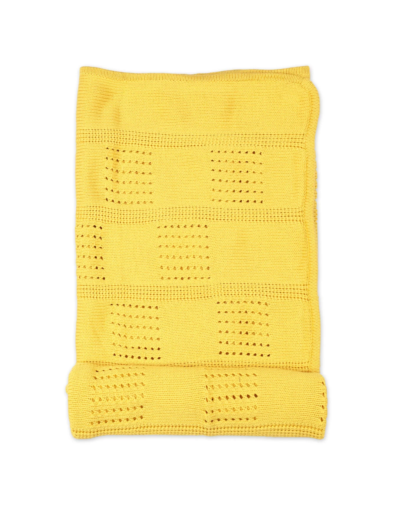 Multi-Purpose Woolen Baby Blanket Yellow at Zubaidas Official™ Pakistan - Image 2