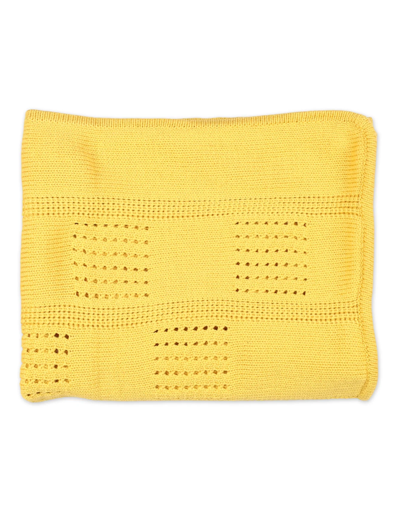 Multi-Purpose Woolen Baby Blanket Yellow at Zubaidas Official™ Pakistan - Image 3