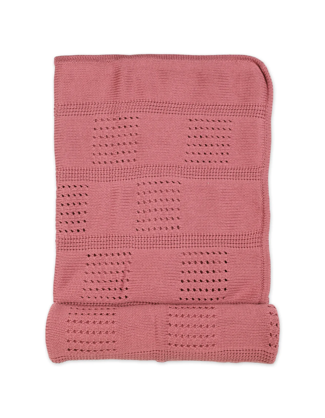 Multi-Purpose Woolen Baby Blanket Rose Pink at Zubaidas Official™ Pakistan
