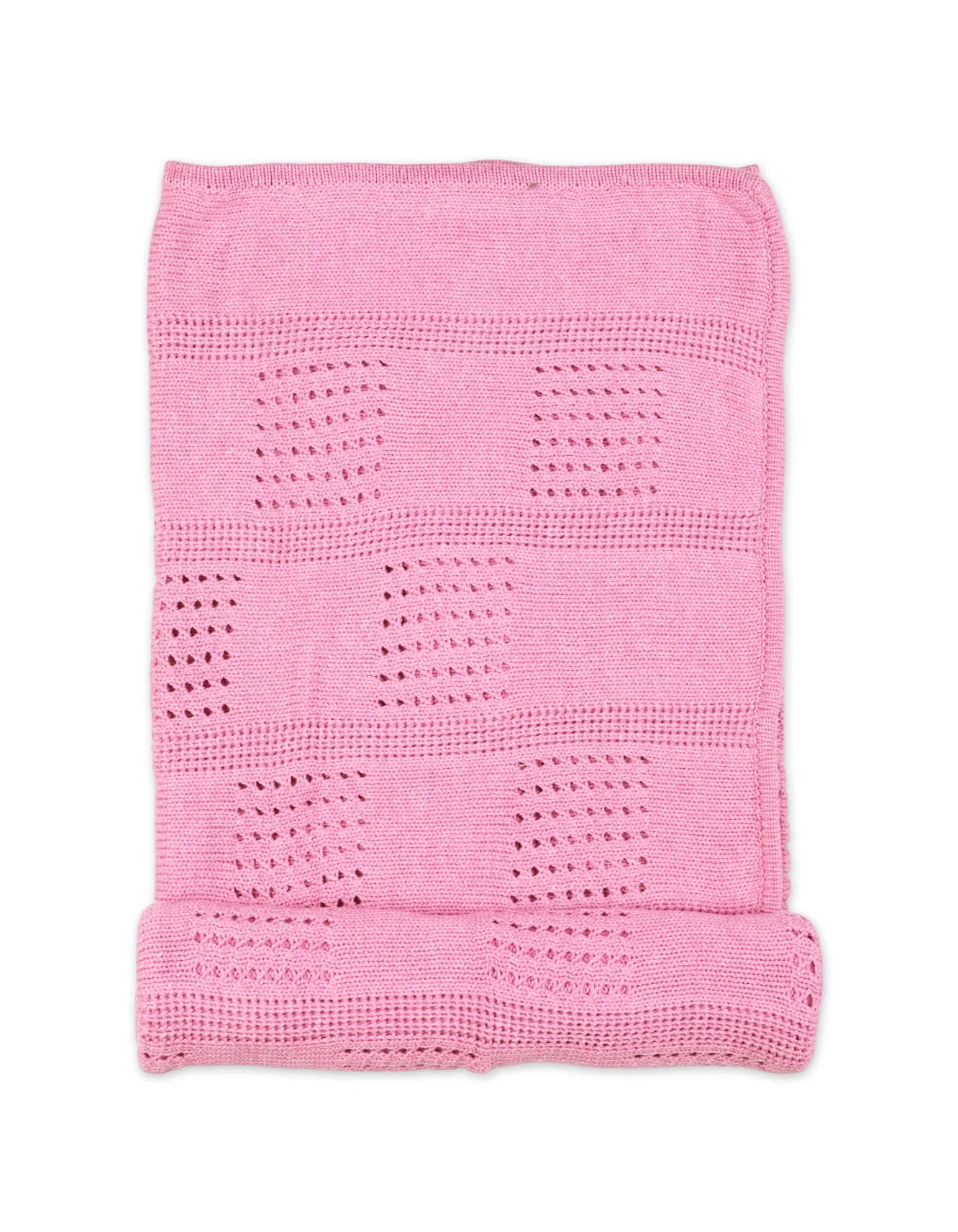 Multi-Purpose Woolen Baby Blanket Pink at Zubaidas Official™ Pakistan