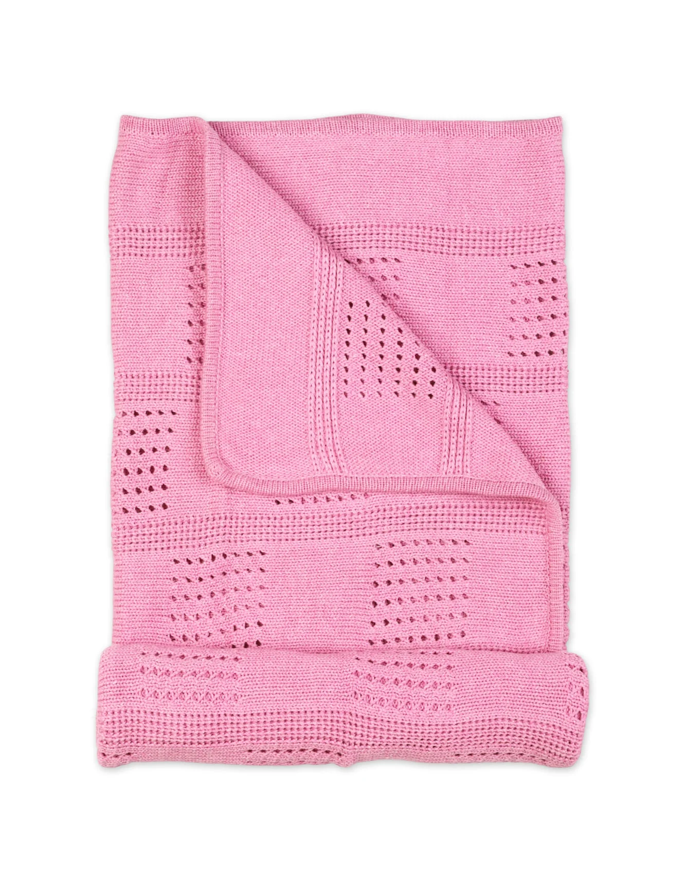 Multi-Purpose Woolen Baby Blanket Pink at Zubaidas Official™ Pakistan - Image 2