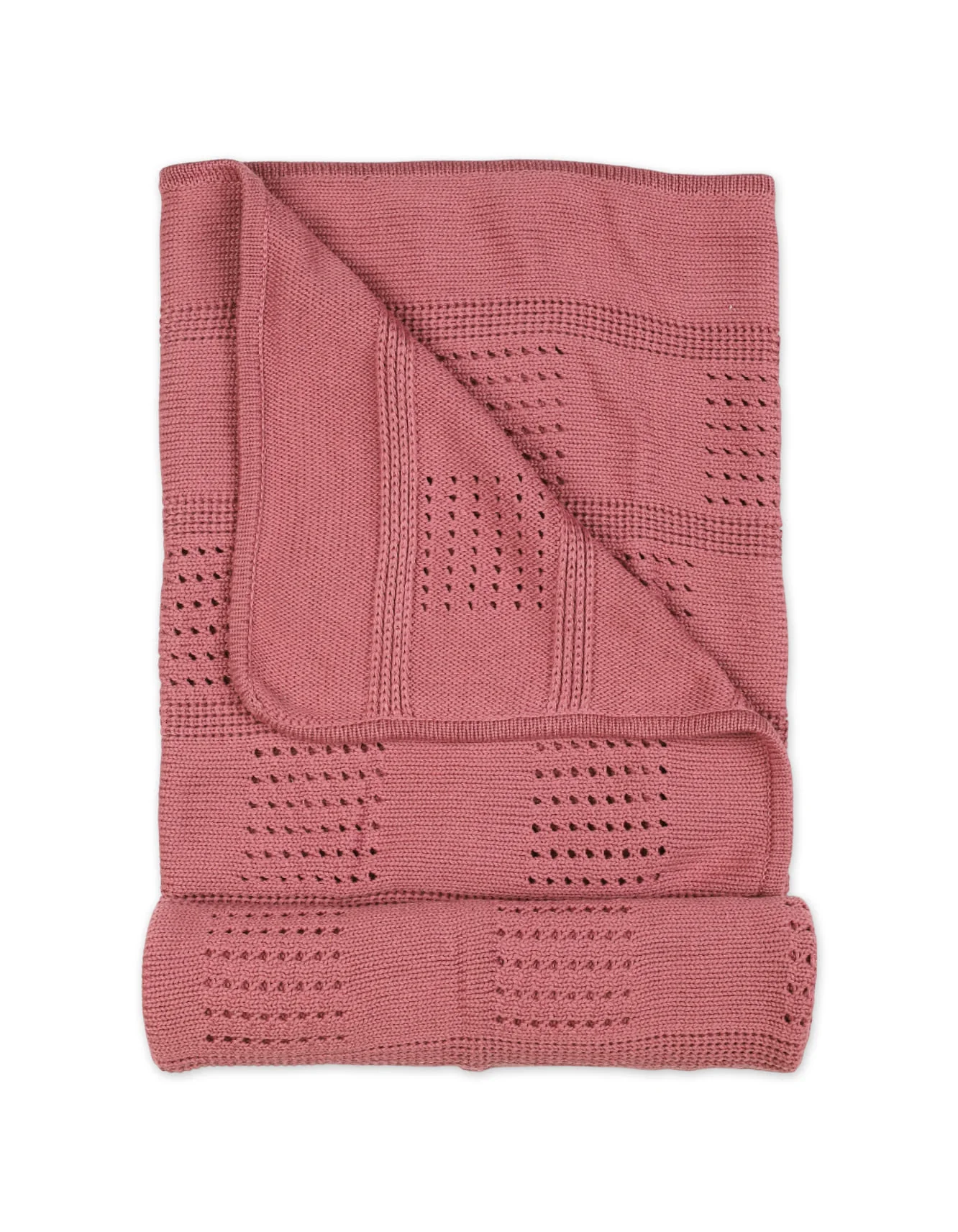 Multi-Purpose Woolen Baby Blanket Rose Pink at Zubaidas Official™ Pakistan - Image 2