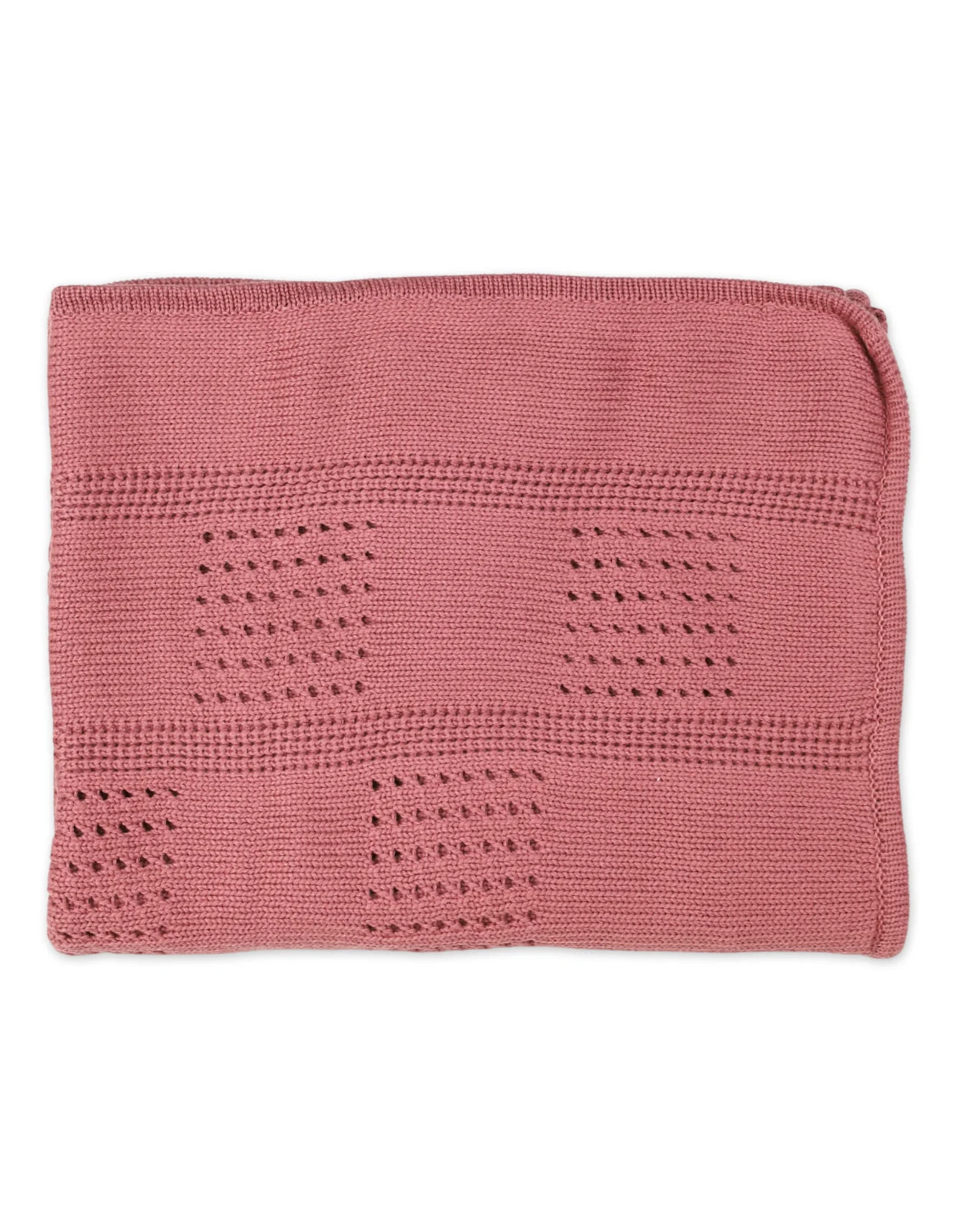 Multi-Purpose Woolen Baby Blanket Rose Pink at Zubaidas Official™ Pakistan - Image 3