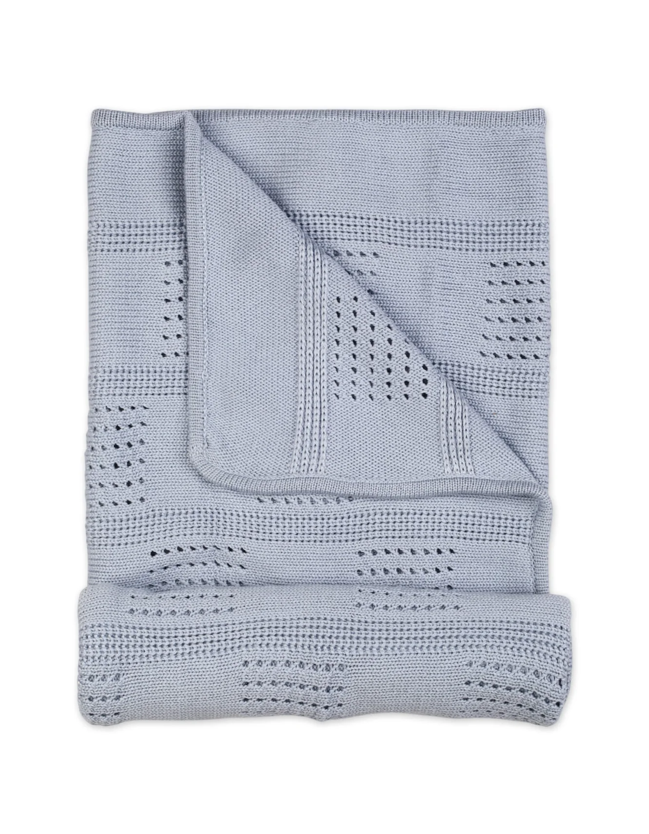 Multi-Purpose Woolen Baby Blanket Sky Blue at Zubaidas Official™ Pakistan - Image 2