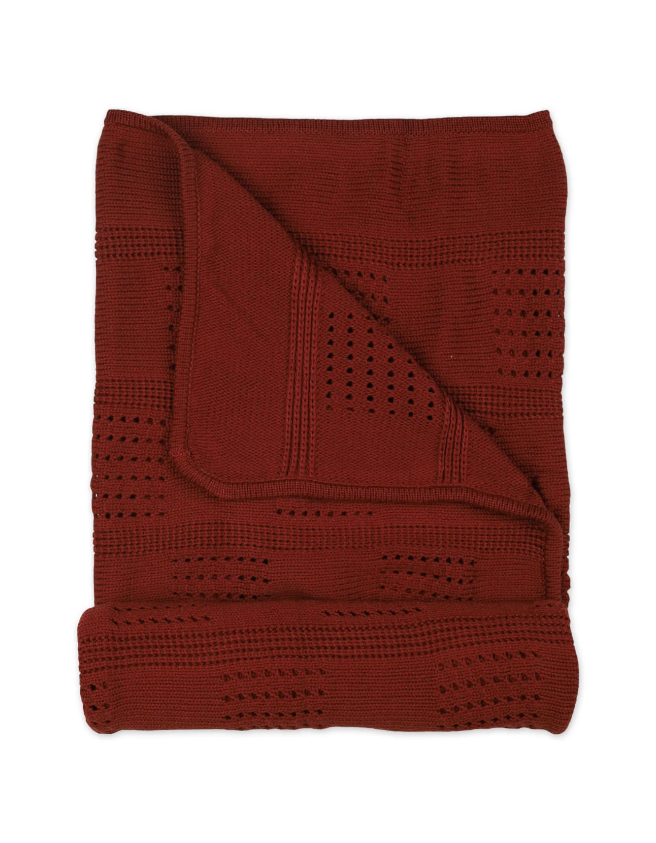 Multi-Purpose Woolen Baby Blanket Maroon at Zubaidas Official™ Pakistan - Image 2