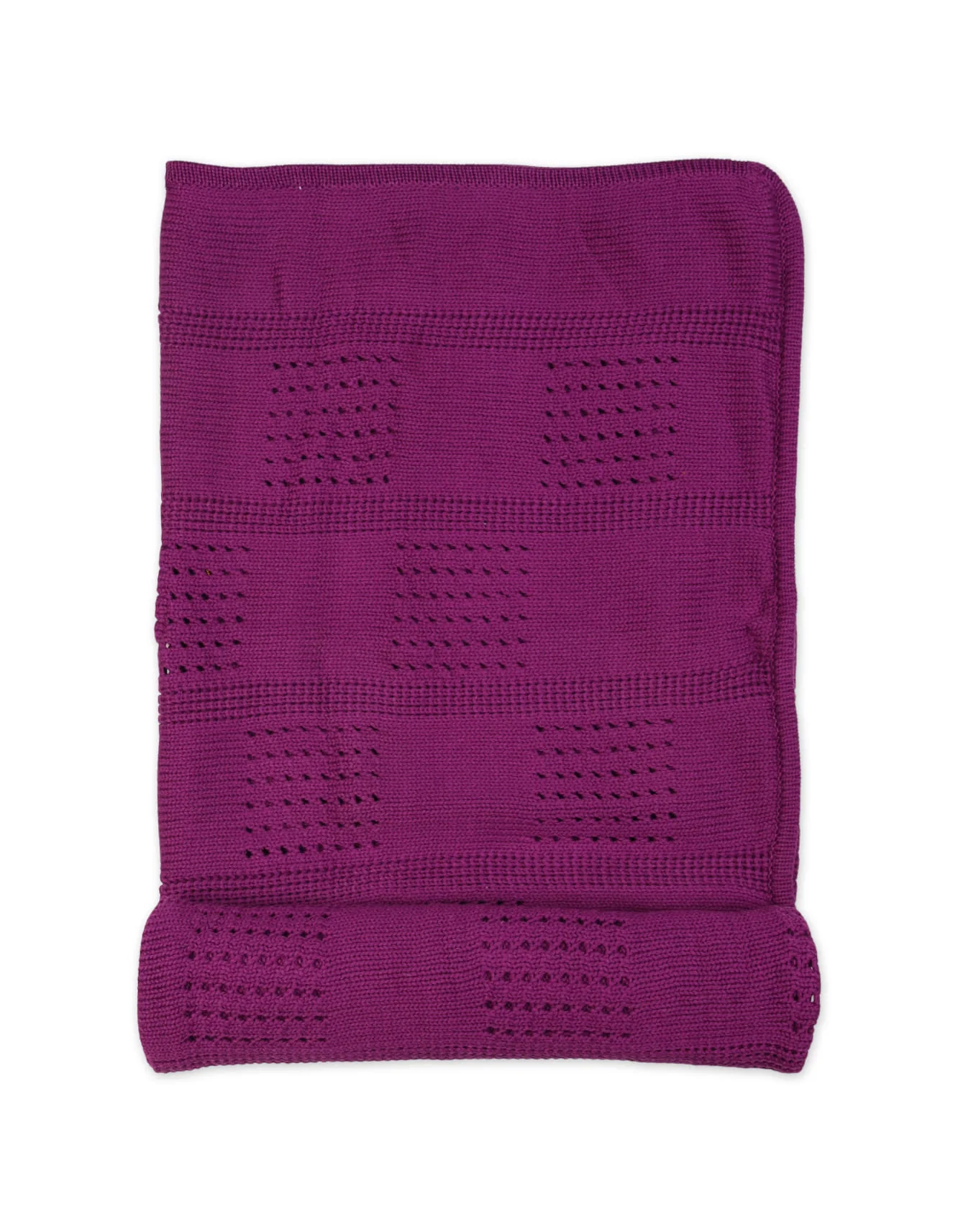 Multi-Purpose Woolen Baby Blanket Purple at Zubaidas Official™ Pakistan