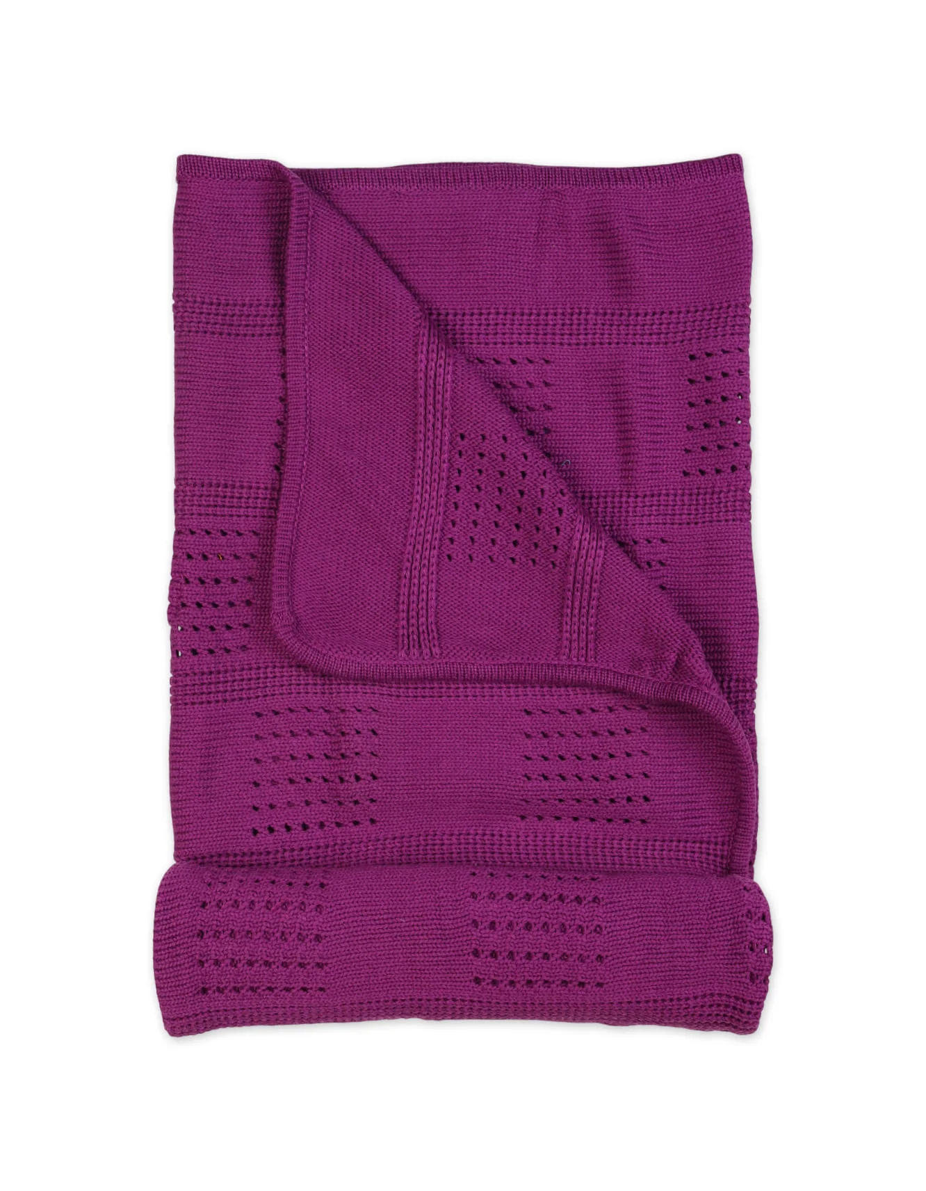 Multi-Purpose Woolen Baby Blanket Purple at Zubaidas Official™ Pakistan - Image 2
