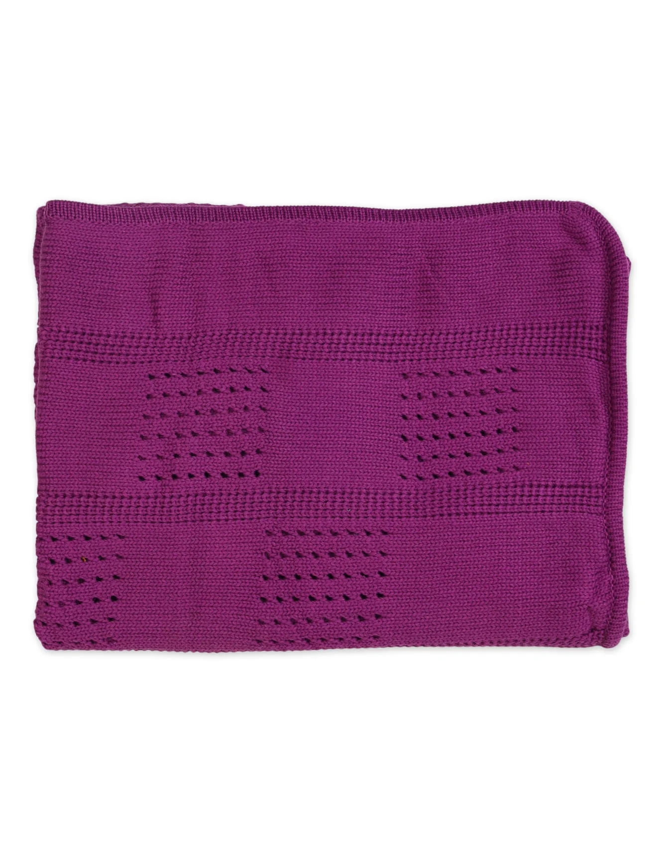 Multi-Purpose Woolen Baby Blanket Purple at Zubaidas Official™ Pakistan - Image 3