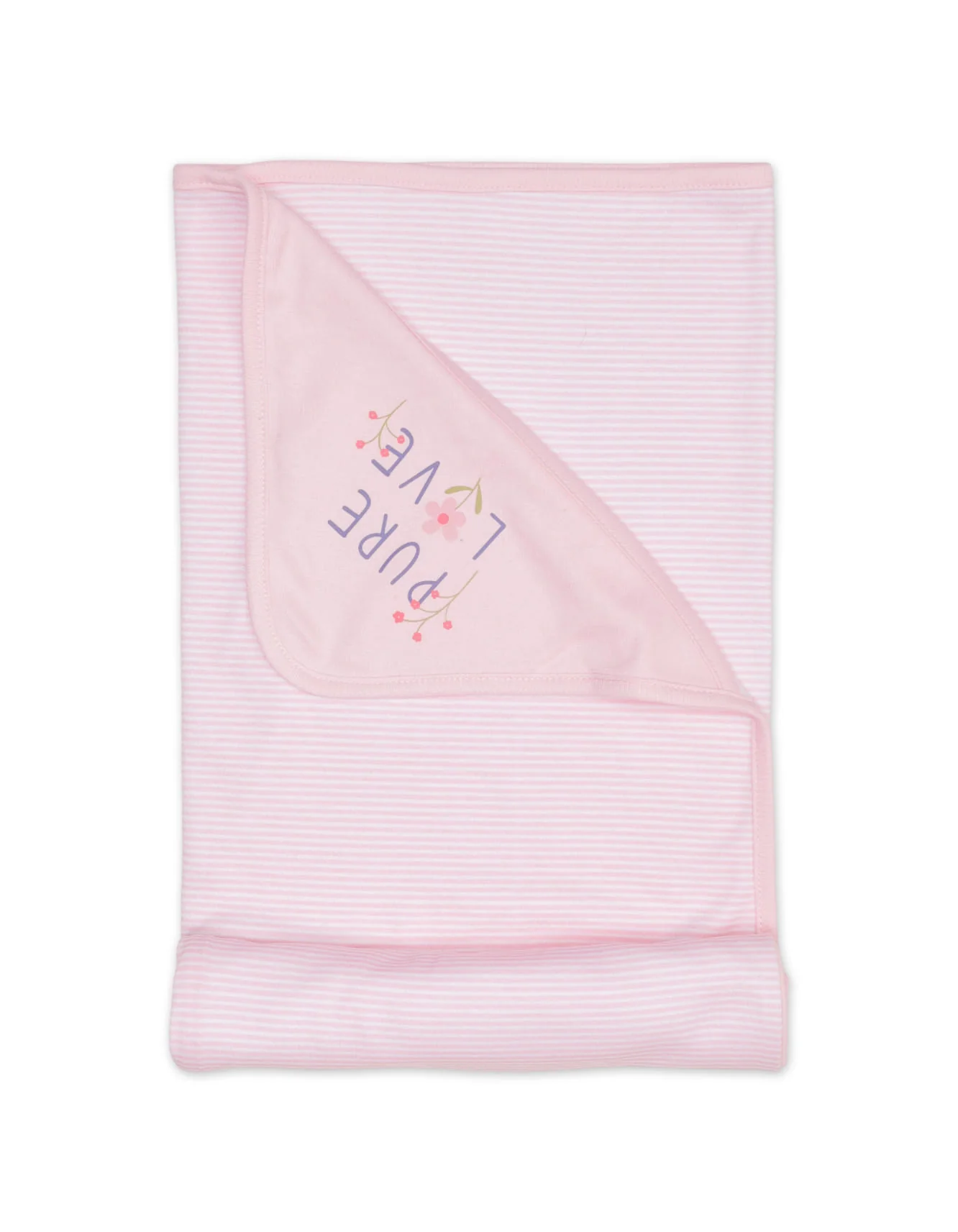 Zubaida's Wrapping Sheet Striped - Pink Floral Theme