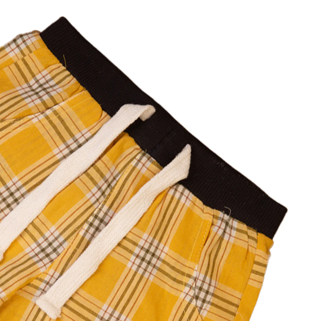 Zubaida's Yellow Plaid Short - Image 2